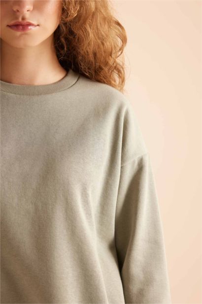 Regular Fit 2'li Takım Sweatshirt Beli Lastikli Jogger Eşofman Altı