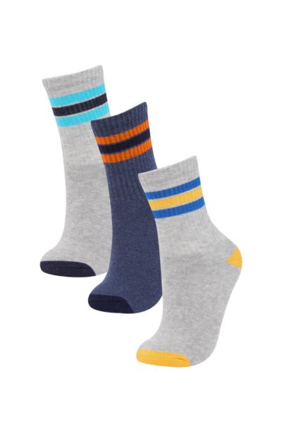 شرابات منشفة اولادي قطن - 3 قطع