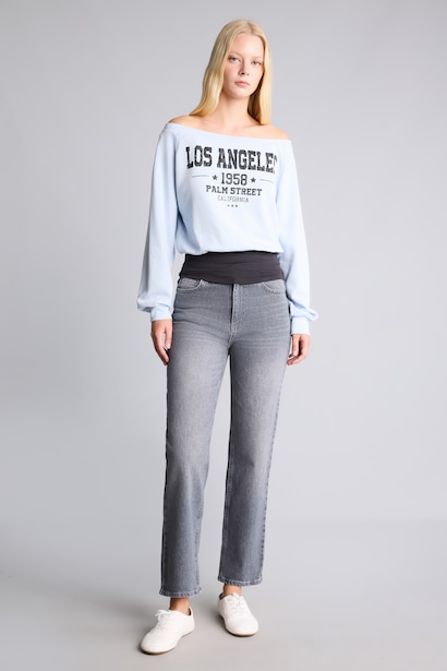 Comfort Straight Orta Bel Jean