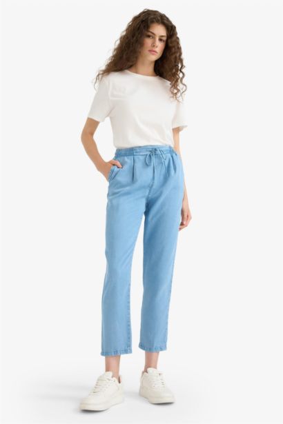 Carrot Fit High Waist Ankle Length Jeans