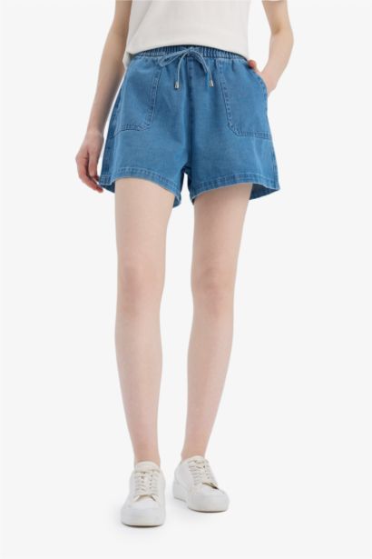 شورت برمودا بخصر عالي بساق قصير