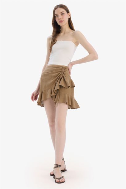 қысқа ұзындық Тоқылған юбка