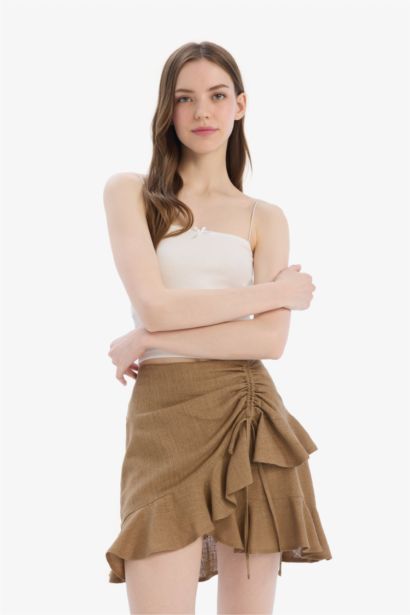 қысқа ұзындық Тоқылған юбка