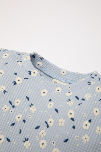 Baby Girl Floral Long Sleeve T-Shirt Bottom 2 Piece Set