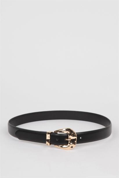 Kadın Suni Deri Jean Kemeri