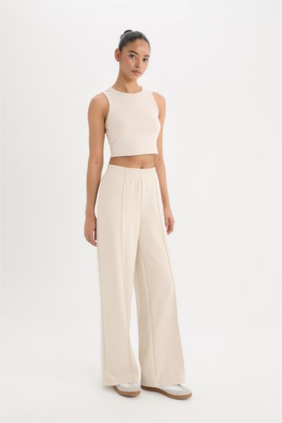Wide Leg из ткани скуба