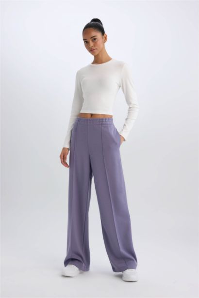 Wide Leg из ткани скуба