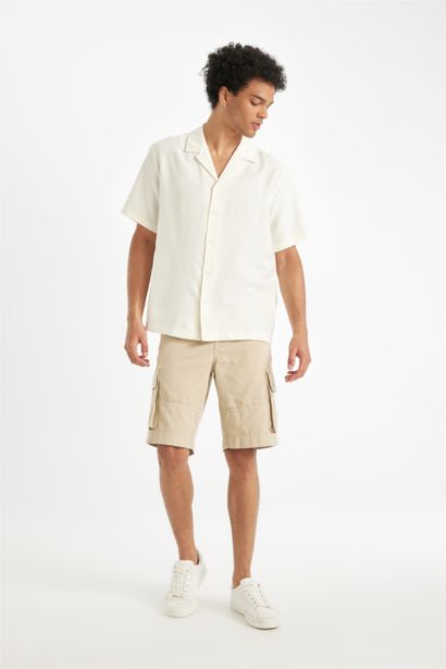 Regular Fit Resort Collar Short Sleeve Shirt