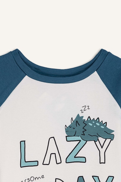Baby Boy Dinosaur Printed 2 Piece Pajama Set