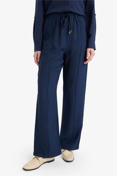 Straight Fit Regular Hem Trousers