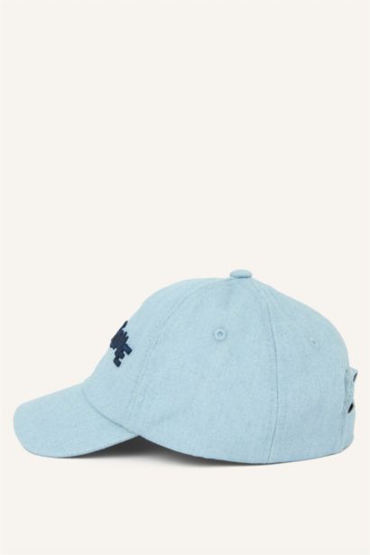 Nakışlı Jean Cap Şapka Erkek Bebek