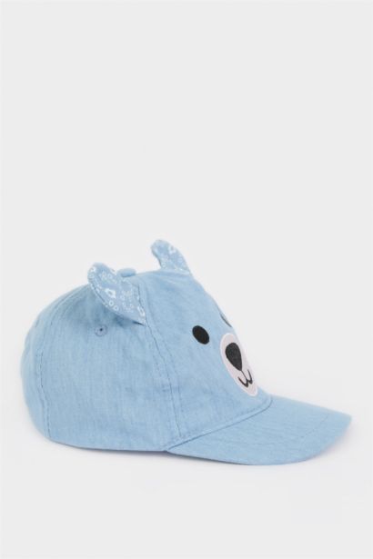 Casquette brodée aspect jean pour bébé garçon