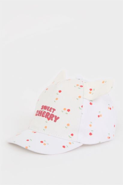 Baby Girl Printed Cotton Cap
