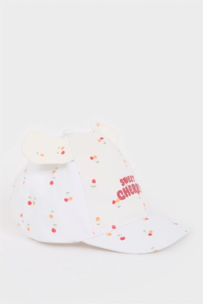 Baby Girl Printed Cotton Cap