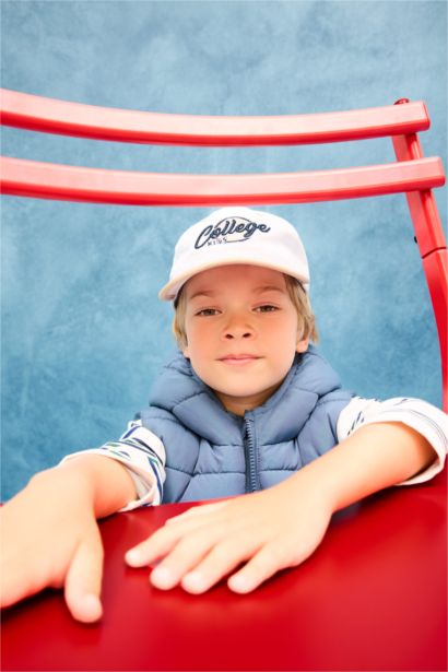 Nakışlı Pamuklu Cap Şapka Erkek Çocuk