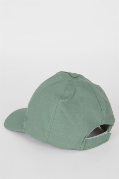 Erkek Çocuk Nakışlı Keten Karışımlı Cap Şapka