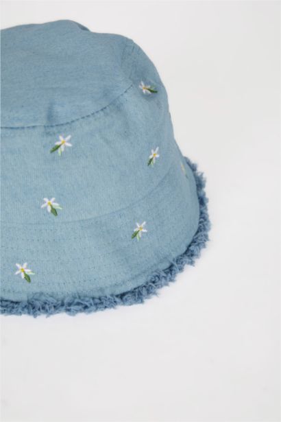 شفقة دائري بناتي جينز مطرز