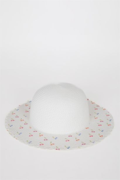 Girl Printed Straw Hat
