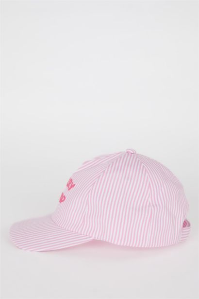 Kız Çocuk Çizgili Cap Şapka