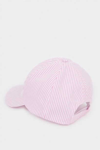 Çizgili Cap Şapka Kız Çocuk