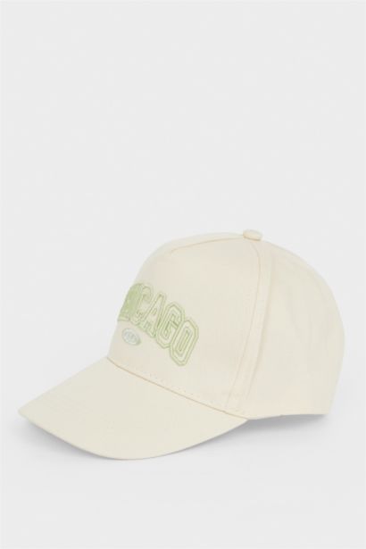 Girl Embroidered Cotton Cap