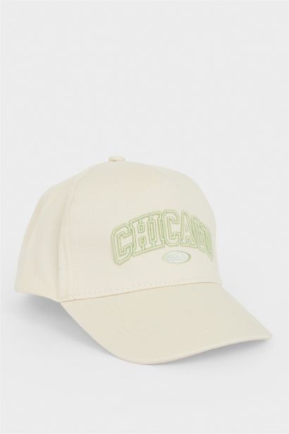 Girl Embroidered Cotton Cap