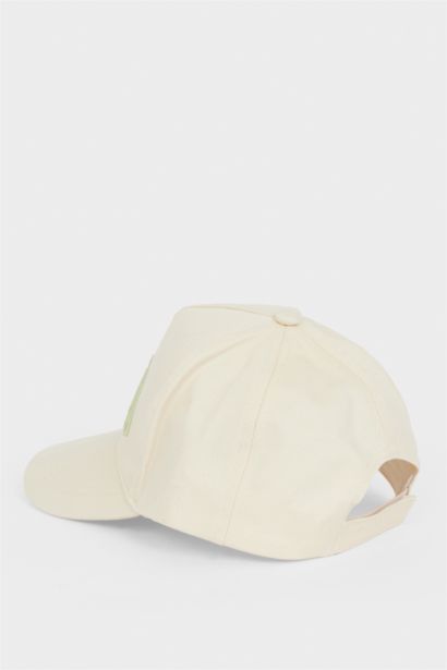 Girl Embroidered Cotton Cap