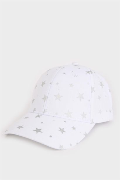 Kız Çocuk Desenli Cap Şapka