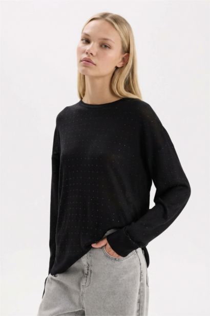 Relax Fit Crew Neck Basic Knitwear Pullover