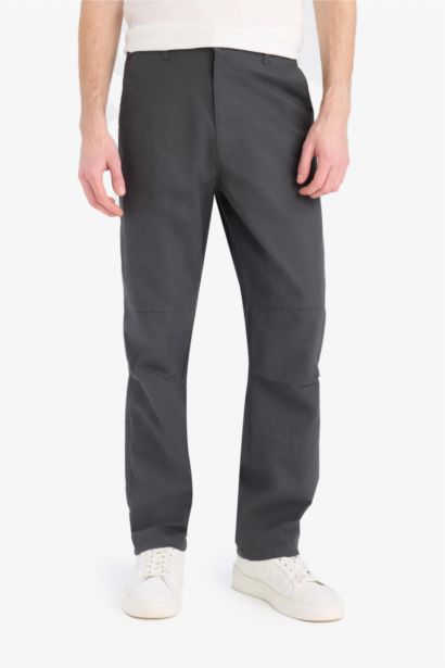 بنطرون صيفي وايد ليج برجل واسع بثلاثة جيوب