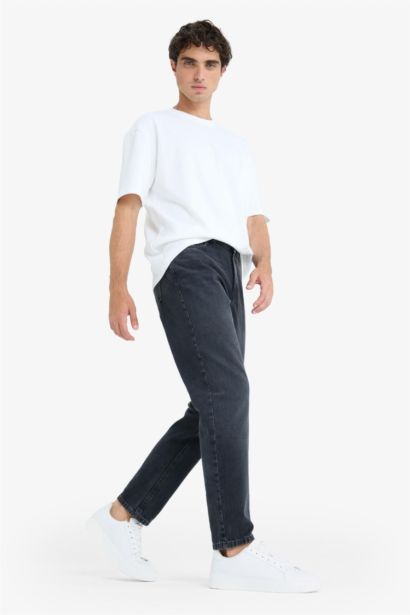 بنطلون قطن جينز جينز 90’S سليم فيت بساق ضيق