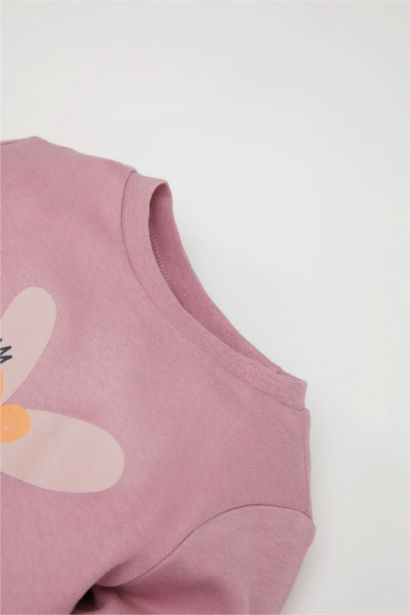 Pyjama en tricot à Col Rond et coupe régulière imprimé pour BéBé Fille