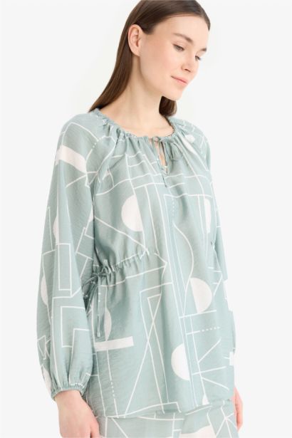 Regular Fit Long Sleeve Blouse