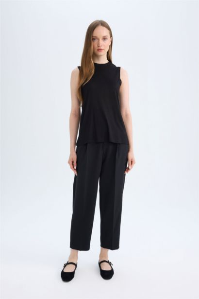 Tunique sans manches basique à Coupe décontractée