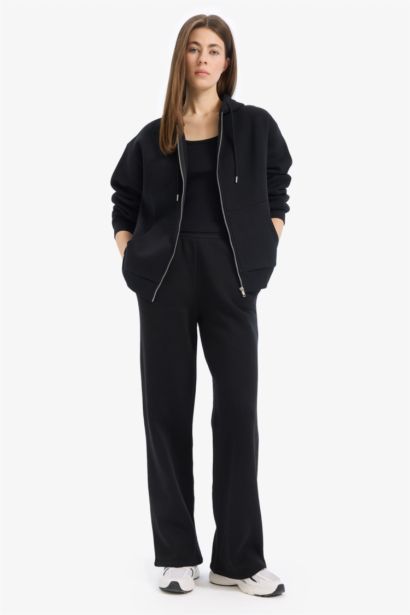 Relax Fit Thick Sweatshirt Fabric Cardigan