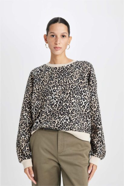 Boxy Fit Thick Sweatshirt Fabric Sweatshirt