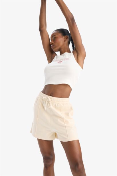 تانك توب كت مضلع كروب توب برقبة مستديرة من DeFactoFit NBA Boston Celtics