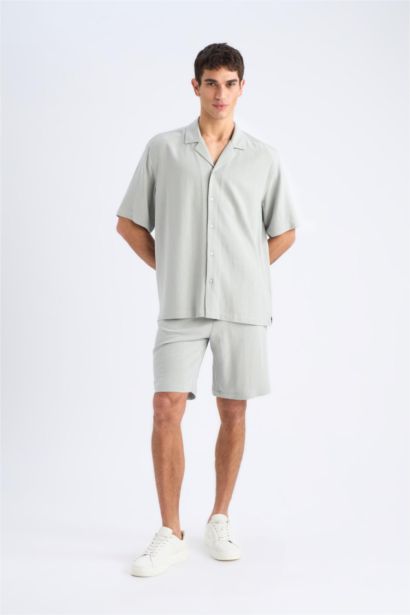 Relax Fit Summer Linen Blend Shorts