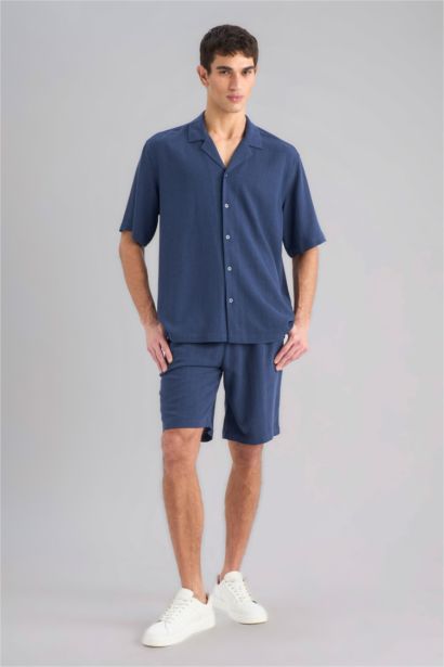 Relax Fit Summer Linen Blend Shorts