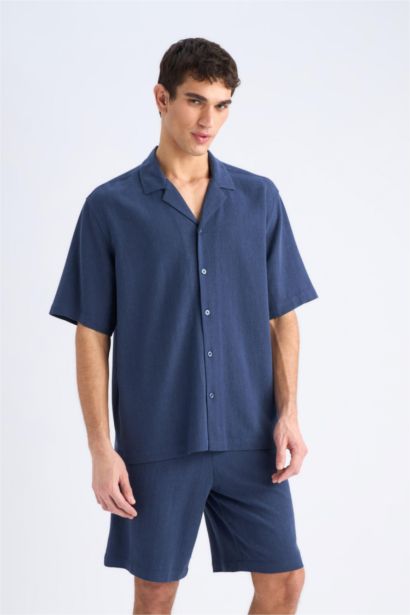 Relax Fit Summer Linen Blend Shorts