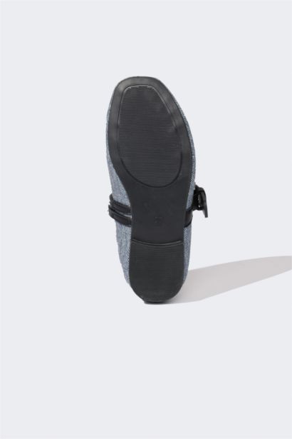 Girl Denim Ballerina Flat Shoes