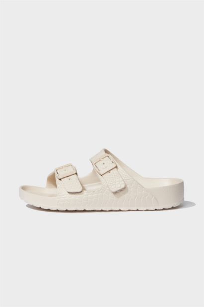 شبشب حريمي إيفا بكعب مسطح بشريط مزدوج