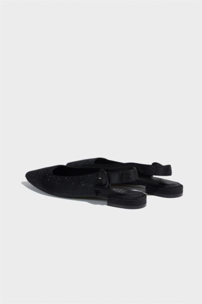 حذاء فلات نسائي جلد صناعي بكعب مسطح