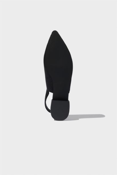 حذاء فلات نسائي جلد صناعي بكعب مسطح