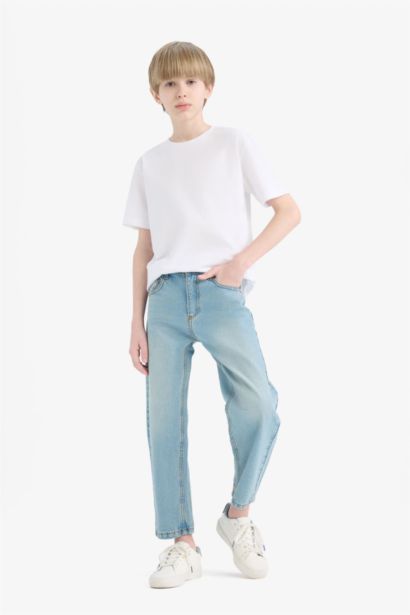 Детские джинсы Regular Fit с прямыми штанинами для мальчиков