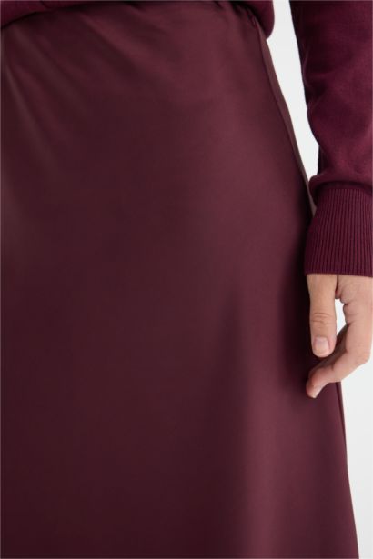 a сызығы орташа ұзындық Тоқылған юбка