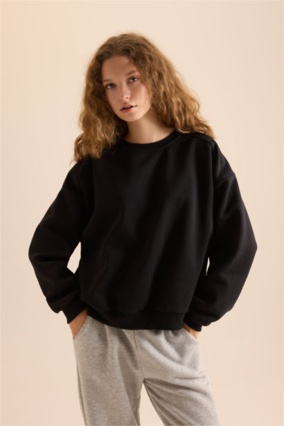 Oversize Fit Thick Sweatshirt Fabric Sweatshirt