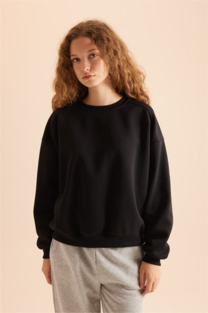 Oversize Fit Thick Sweatshirt Fabric Sweatshirt