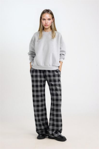Oversıze Kalın Kumaş Sweatshirt