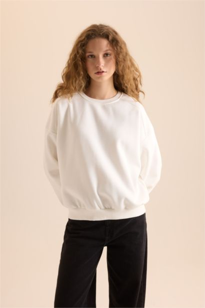 Oversize Fit Thick Sweatshirt Fabric Sweatshirt